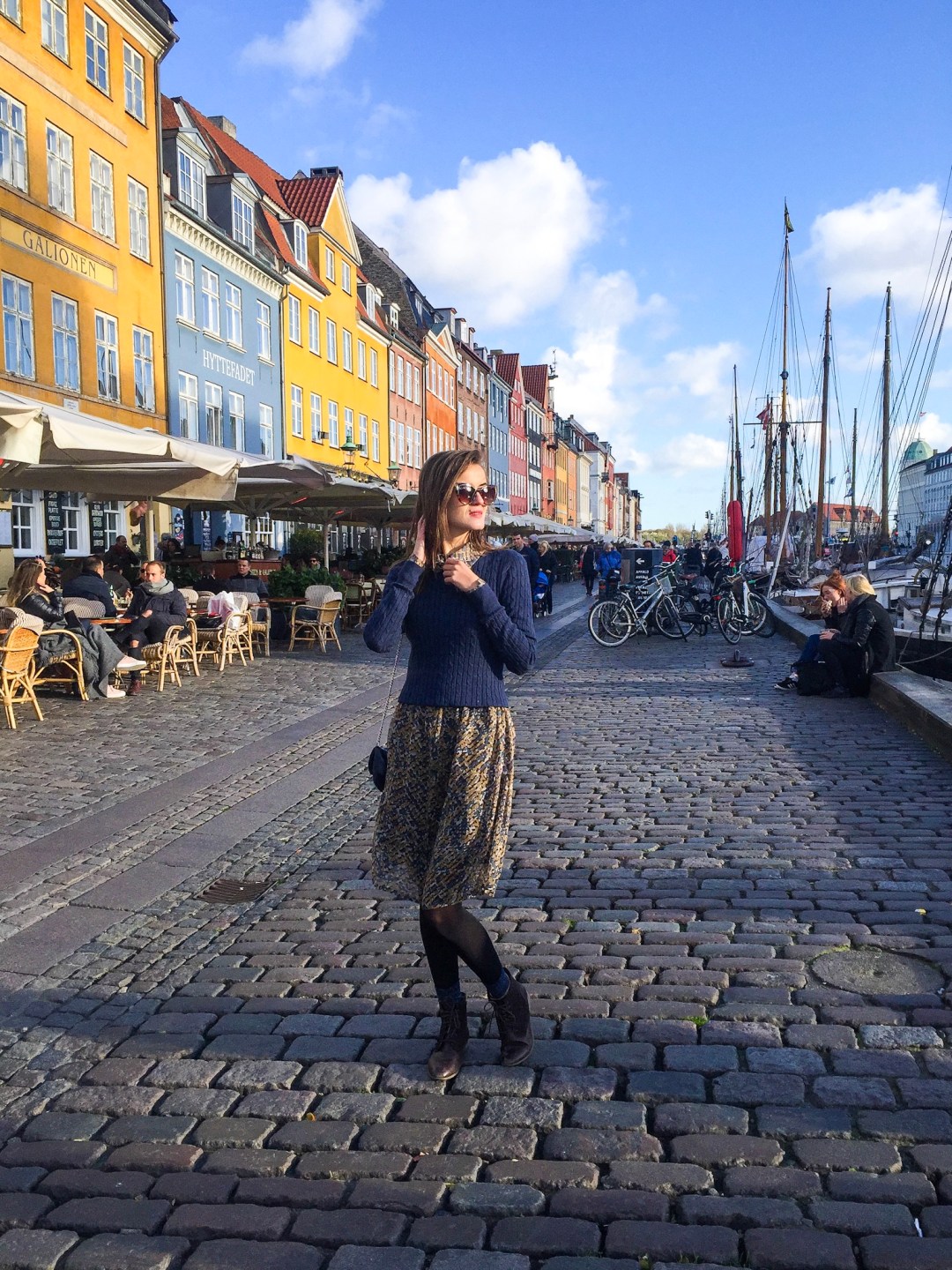 Nyhavn commercial district in Copenhagen