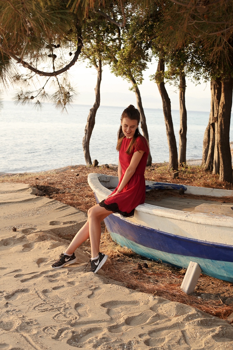 Thasos beaches Skala Prinos Greece