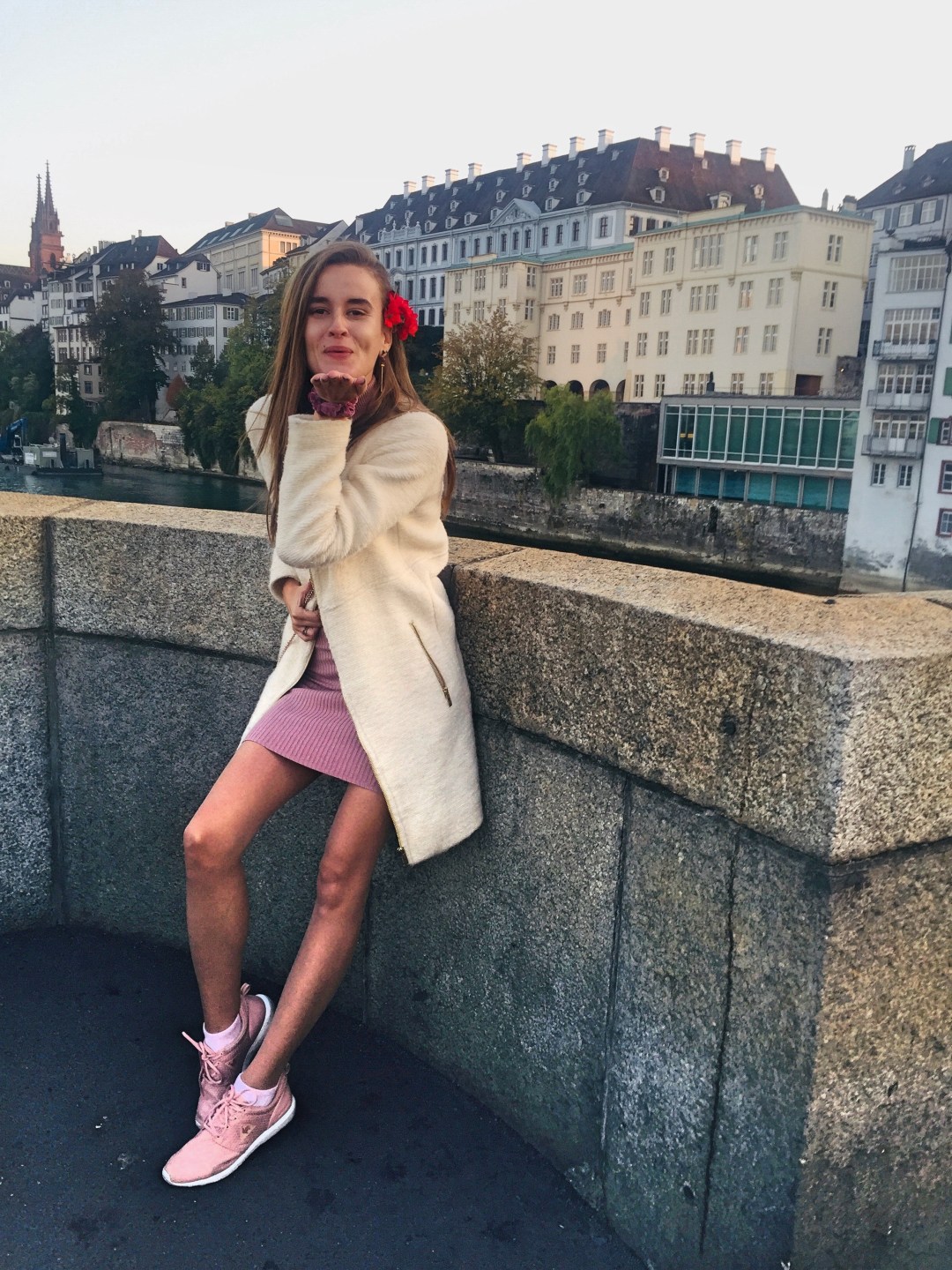 Mittlere Brucke Basel bridge Rhine river