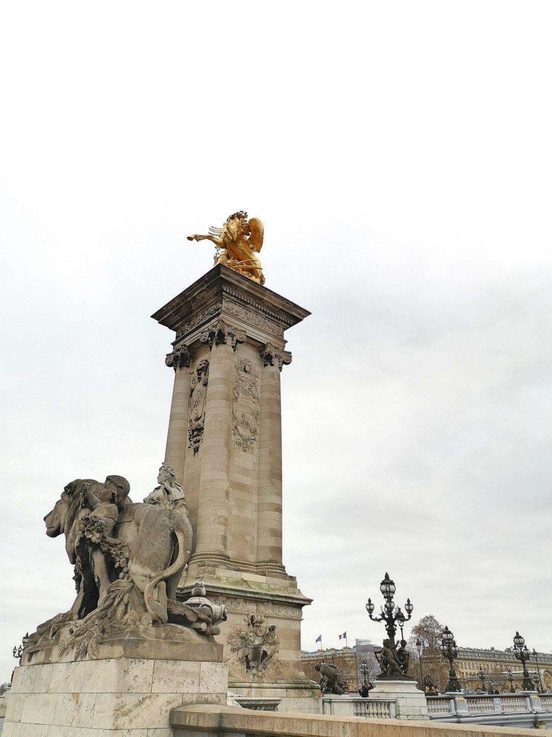 Pont Alexandre III - Paris - La France moderne by Gustave Michel