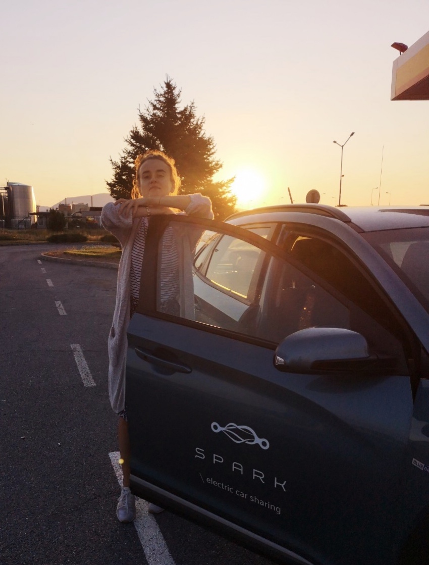 Electric car Spark charging stations in Bulgarian seaside