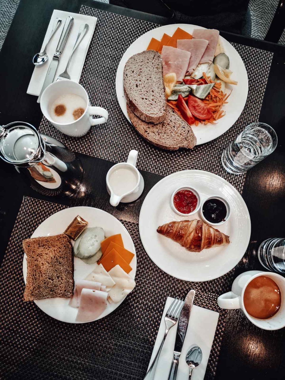 Breakfast buffet in Hilton hotel in Sofia