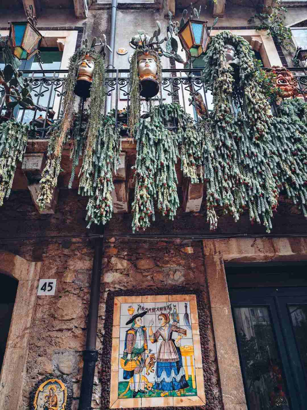Succulent plants in Taormina Sicila