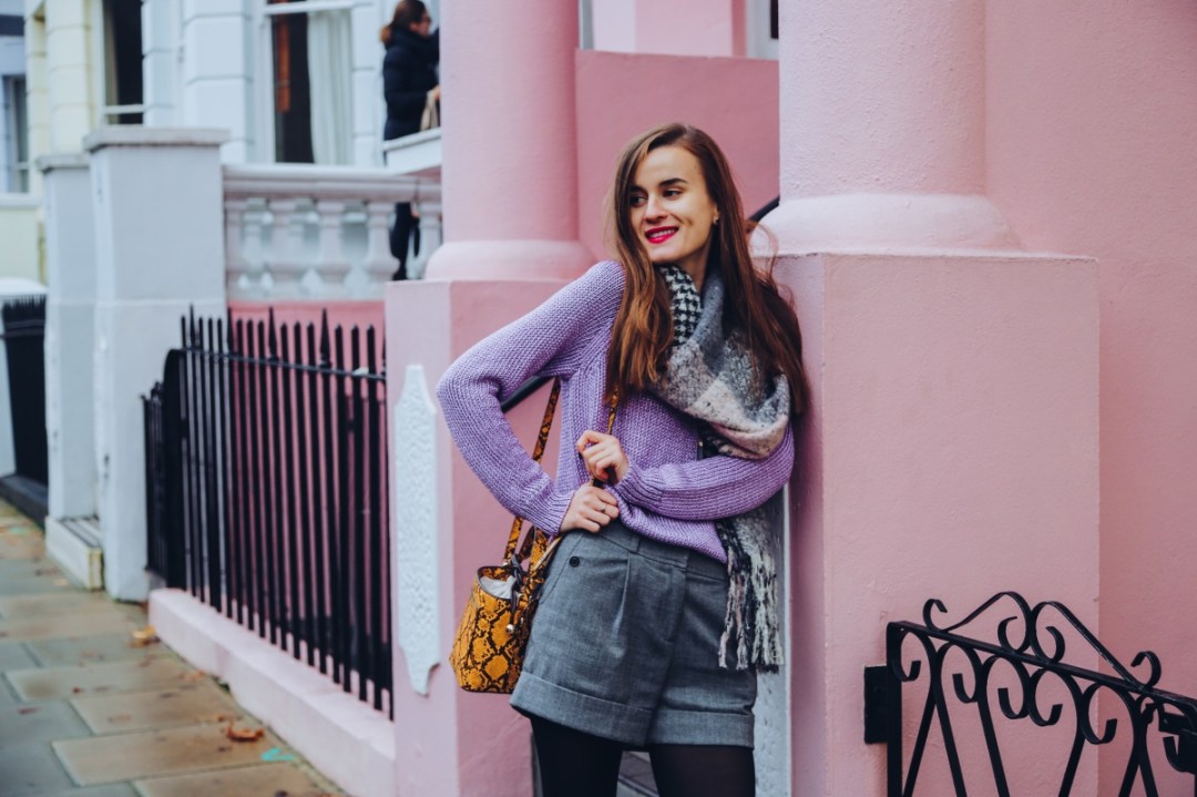 Pink houses in Notting Hill London 2019